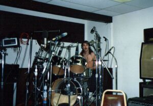 Perry on drums in Santa Barbara