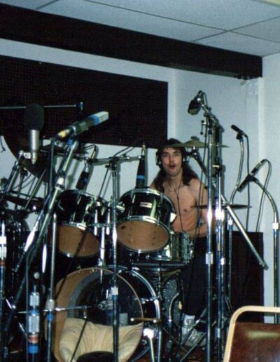 Perry on drums in Santa Barbara